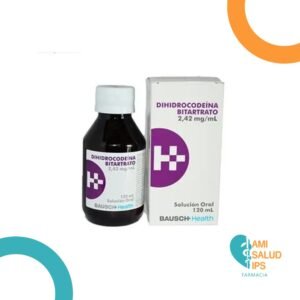DIHIDROCODEINA BITARTRATO 2.42MG/ML SOLUCION ORAL FRASCO*120ML BAUSCH - HEALTH
