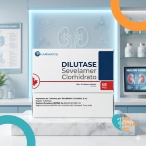 DILUTASE SEVELAMER CLORHIDRATO 800MG C*90 TABLETAS RECUBIERTAS - PHARMARIS