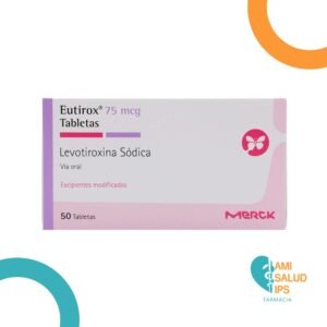 LEVOTIROXINA SODICA 75MCG TABLETA EUTIROX