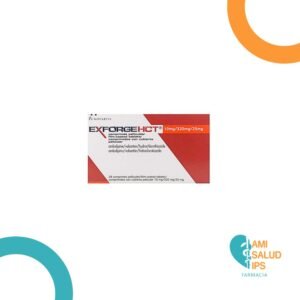 AMLODIPINO 10MG + VALSARTAN 320MG + 25MG HIDROCLOROTIAZIDA COMPRIMIDO EXFORGE HCT NOVARTIS