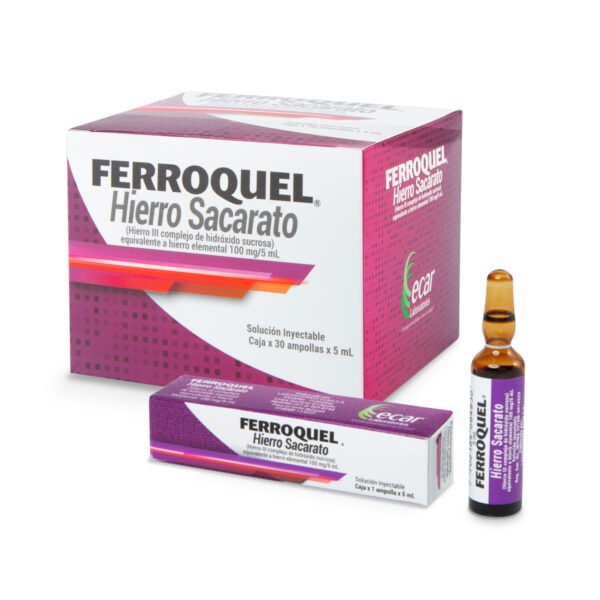 HIERRO SACARATO 100MG/5ML SOLUCION INYECTABLE * 5ML FERROQUEL