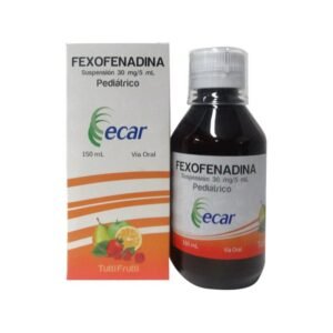 FEXOFENADINA 30MG/5ML SUSPENSION ORAL PEDIATRICO FRASCO*150ML ECAR