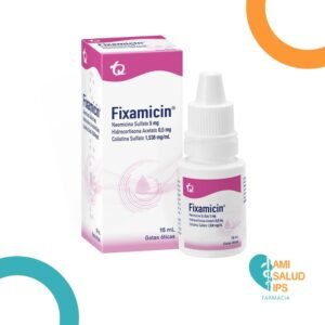 CIPROFLOXACINA 0.3% + HIDROCORTISONA 1% SOLUCION OTICA FRASCO*10ML FIXAMICIN HC
