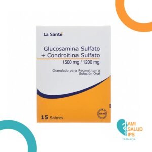 GLUCOSAMINA + CONDROITINA 1500MG + 1200MG POLVO GRANULADO SOBRES X 5G LA SANTE