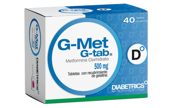 METFORMINA 500MG TABLETA CON RECUBRIMIENTO DE GELATINA G-MET GTABS