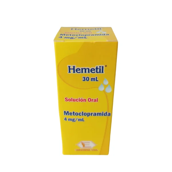 METOCLOPRAMIDA 4MG/ML SOLUCION ORAL FRASCO*30ML HEMETIL
