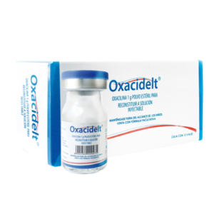 OXACILINA 1G PORLVO ESTERIL PARA RECONSTITUIR A SOL INYECTABLE IV/IM VIAL OXACIDELT