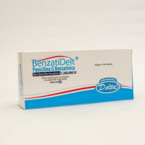 PENICILINA G BENZATINICA 1.200.000 UI POLVO PARA RECONSTITUIR A SUSPENSION INYECTABLE I.M BENZATIDELT VIAL DELTA