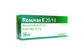 EZETIMIBE + ROSUVASTATINA 10MG/20MG TABLETA ROSUVAX E
