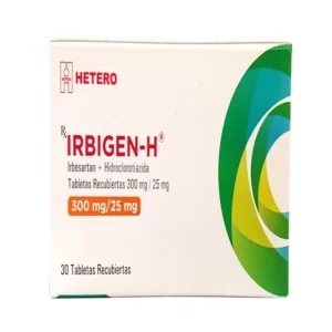 IRBESARTAN 300MG + HIDROCLOROTIAZIDA 25MG TABLETA RECUBIERTA IRBIGEN H