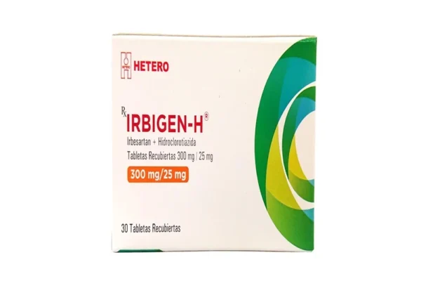 IRBESARTAN 300MG + HIDROCLOROTIAZIDA 25MG TABLETA RECUBIERTA IRBIGEN H