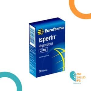 ISPERIN RISPERIDONA 2MG C*30 TABLETAS RECUBIERTAS EUROFARMA