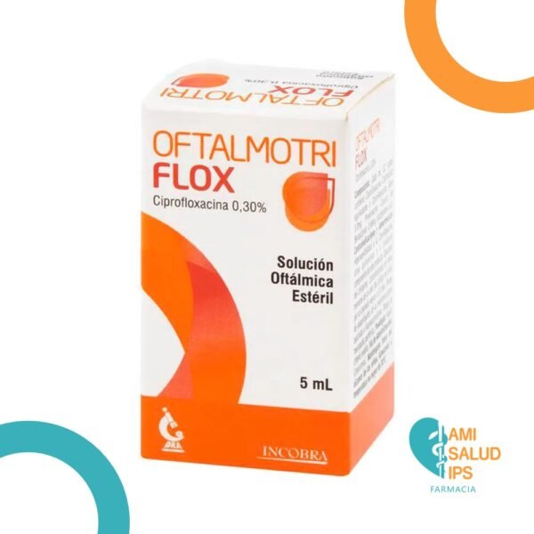 CIPROFLOXACINO 0.30% SOLUCION OFTALMICA FRASCO*5ML OFTALMOTRIFLOX