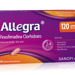 FEXOFENADINA 120MG TABLETA RECUBIERTA ALLEGRA