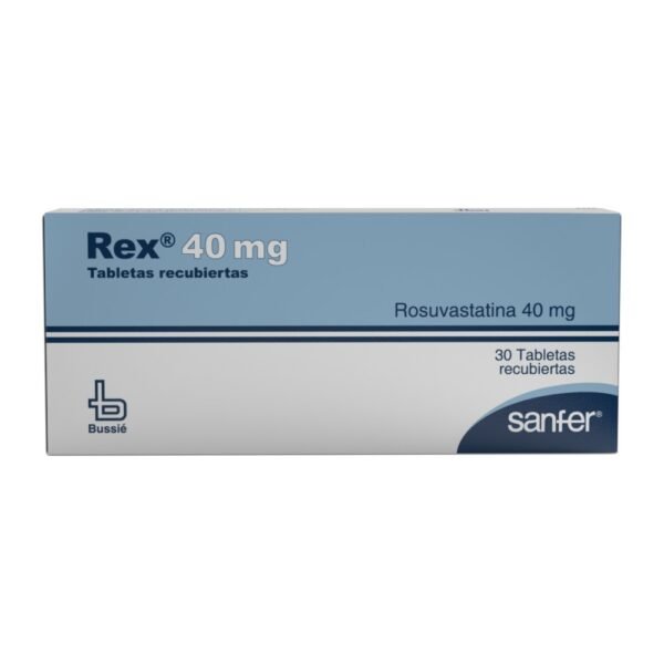 ROSUVASTATINA 40MG TABLETA RECUBIERTA REX