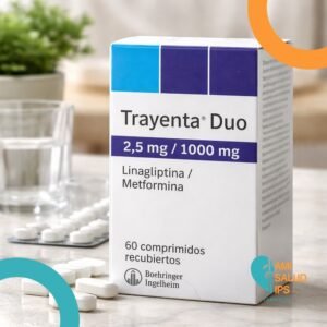 TRAYENTA DUO LINAGLIPTINA 2.5MG, METFORMINA 1.000MG FRASCO*60 COMPRIMIDOS RECUBIERTOS BOEHRINGER