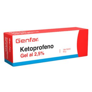 KETOPROFENO 2.5% GEL TOPICO TUBO*60G GENFAR