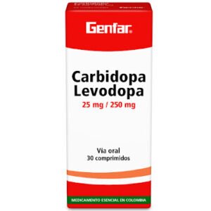 CARBIDOPA 25MG LEVODOPA 250MG TABLETA GENFAR