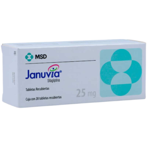 SITAGLIPTINA 25MG TABLETA RECUBIERTA JANUVIA