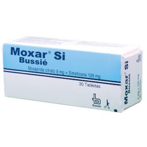 MOSAPRIDA CITRATO 5MG + SIMETICONA 125MG TABLETA MOXAR SI