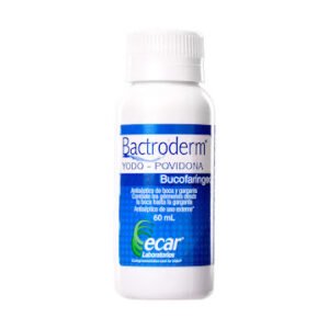 YODOPOVIDONA BUCOFARINGEO SOLUCION BUCAL FRASCO X 60ML BACTRODERM BUCOFARINGEO ECAR