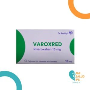 RIVAROXABAN 15MG TABLETA RECUBIERTA VAROXRED