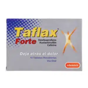 ACETAMINOFEN + CAFEINA + DEXIBUPROFENO 250MG+65MG+200MG  TABLETA TAFLAX FORTE CLOSTER PHARMA