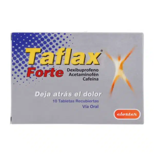 ACETAMINOFEN + CAFEINA + DEXIBUPROFENO 250MG+65MG+200MG  TABLETA TAFLAX FORTE CLOSTER PHARMA