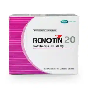ISOTRETINOINA 20MG CAPSULA DE GELATINA BLANDA ACNOTIN 20