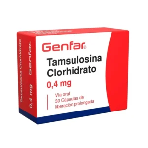 TAMSULOSINA 0,4MG  CAPSULAS LIBERACION PROLONGADA GENFAR