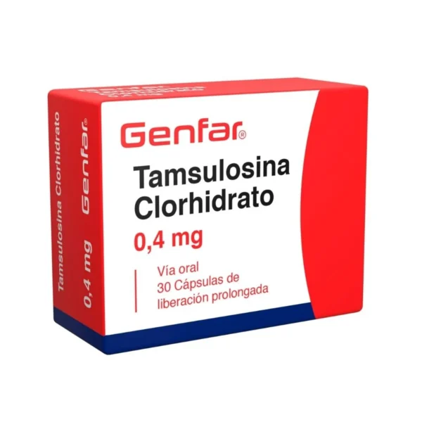 TAMSULOSINA 0,4MG  CAPSULAS LIBERACION PROLONGADA GENFAR