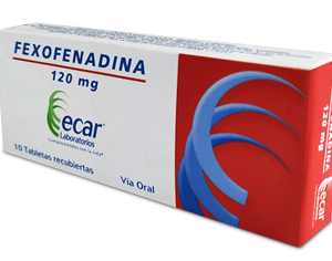 FEXOFENADINA 120MG TABLETA RECUBIERTA ECAR
