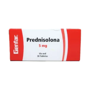 PREDNISOLONA 5MG TABLETA GENFAR