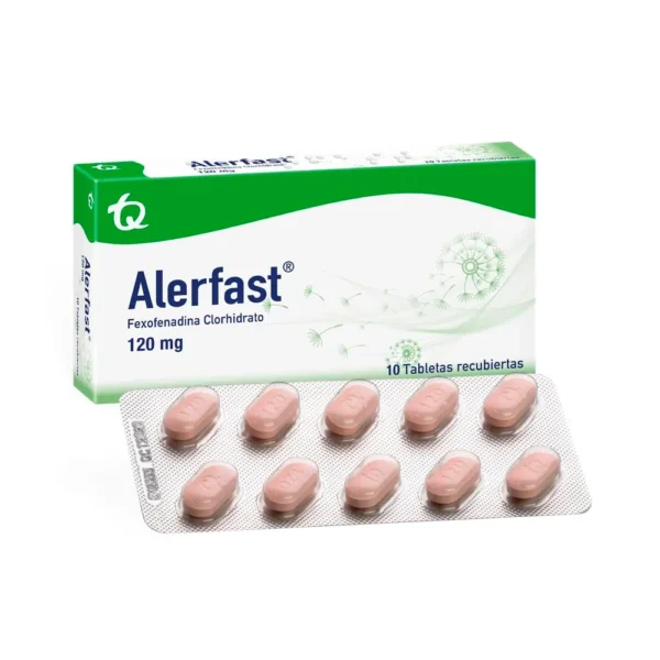 FEXOFENADINA 120MG TABLETA RECUBIERTA ALERFAST