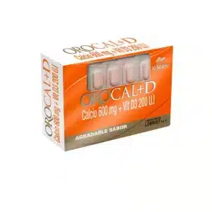 CALCIO 600MG + VITAMINA D3 200U.I TABLETAS OROCAL-D LEBRIUT S.A.S