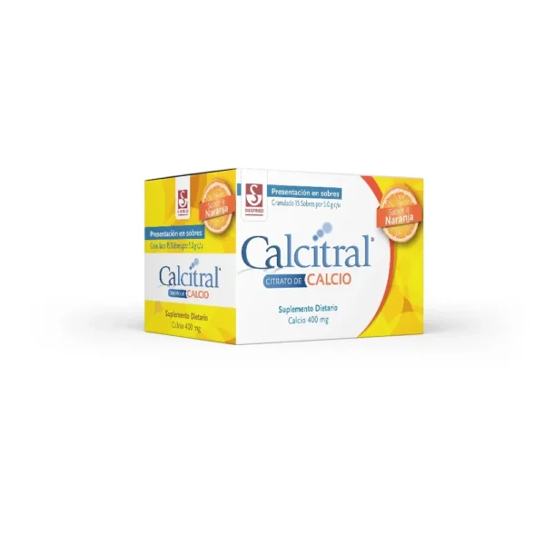 CITRATO DE CALCIO 400MG SOBRE CALCITRAL