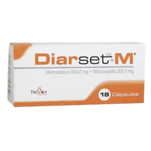 METRONIDAZOL  + NIFUROXAZIDA 600MG+200MG CAPSULA DIARSET NX-M - NEVOX FARMA