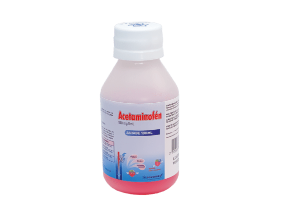 ACETAMINOFEN 150MG/5ML (3%) JARABE FRASCO X 100ML FRAMBUESA NOVAMED