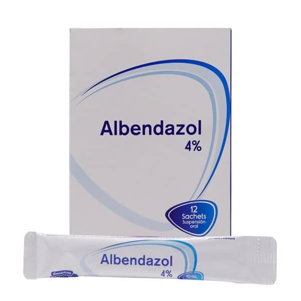 ALBENDAZOL 4% SUSPENSION ORAL SAHCETS COASPHARMA