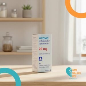 ARAVA LEFLUNOMIDA 20MG FRASCO*30 TABLETAS RECUBIERTAS SANOFI