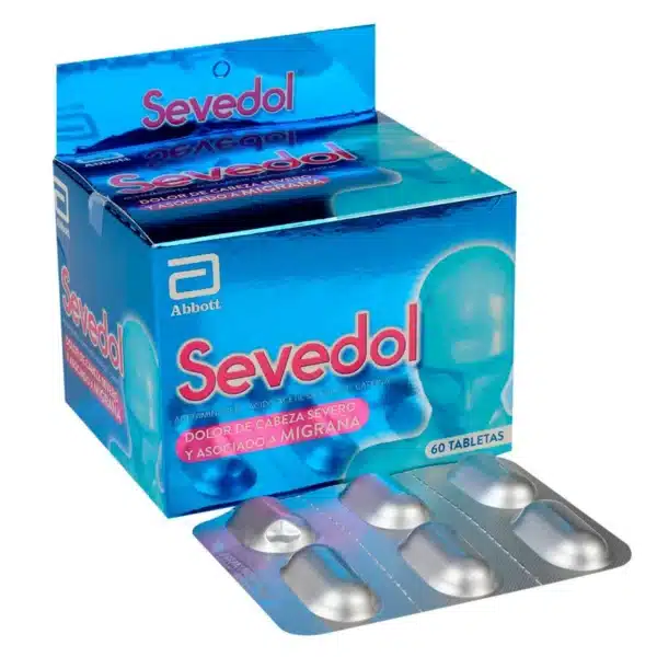ACETAMINOFEN + ACIDO ACETIL SALICILICO + CAFEINA SEVEDOL  TABLETAS