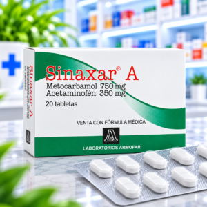 SINAXAR A METOCARBAMOL 750MG, ACETAMINOFEN 350MG, C*20 TABLETAS ARMOFAR