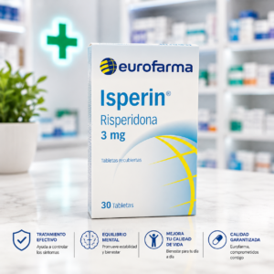 ISPERIN RISPERIDONA 3MG C*30 TABLETAS EUROFARMA