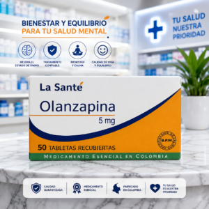 OLANZAPINA 5MG C*50 TABLETAS RECUBIERTAS LA SANTE