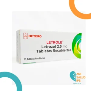 LETROZOL 2.5MG CAJA X 30 TABLETAS RECUBIERTA LETROLE
