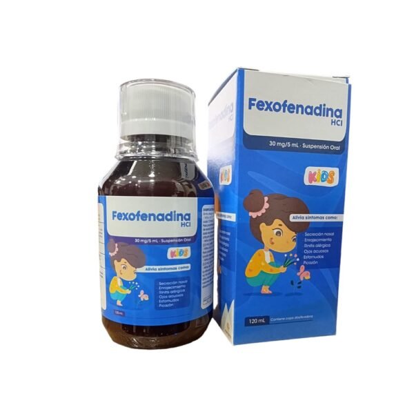 FEXOFENADINA 30MG/5ML SUSPENSION ORAL FCO X 120ML KIDS MEMPHIS