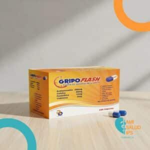 GRIPOFLASH ACETAMINOFEN 500MG / CAFEINA 30MG / CETIRIZINA 5MG / FENILEFRINA 10MG C*100 CAPSULAS BD FARMA