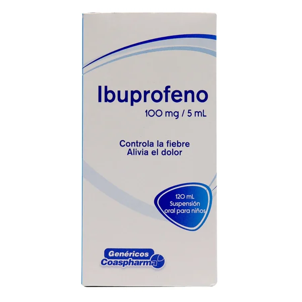 IBUPROFENO 100MG/5ML SUSPENSION ORAL FRASCO*120ML COASPHARMA