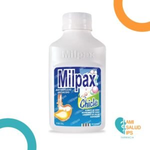 ALGINATO DE SODIO 2.5%+ BICARBONATO DE SODIO 2,67% + CARBONATO DE CALCIO 1.50%  X 150 ML SUSPENSION ORAL MILPAX CHICLE