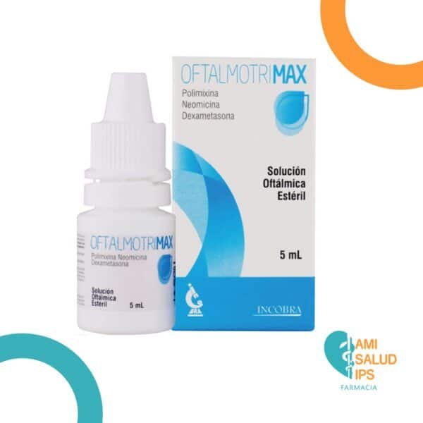 DEXAMETASONA + NEOMICINA + POLIMIXINA B  1MG+3.500UI+6.000UI SOLUCION OFTALMICA FCO*5ML OFTALMOTRIMAX INCOBRA